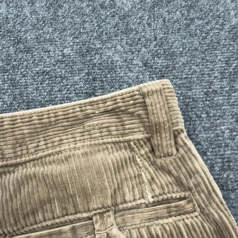 Gap Khaki Corduroy Pants Mens W31 Brown Cotton Wide Leg Workwear Vintage Style